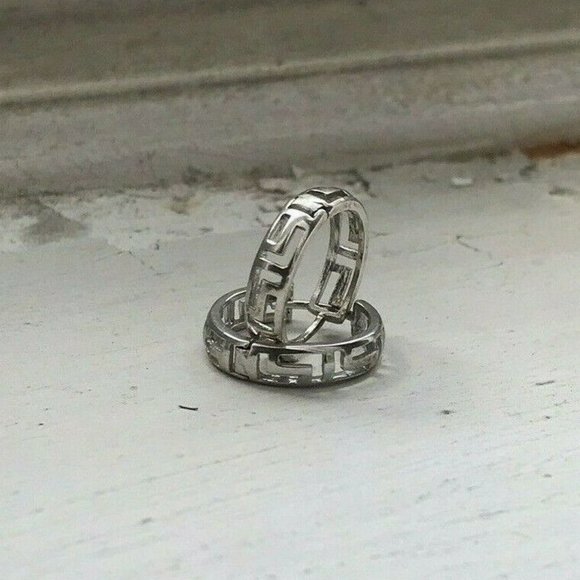 925 Sterling Silver Huggie Earrings - Picture 2 of 7